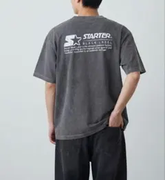【STARTER BLACK LABEL】 ピグメント Tシャツ L チャコール