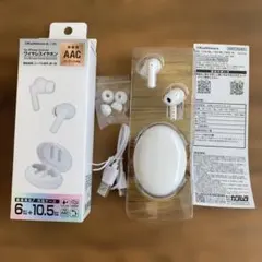Kashimura ワイヤレスイヤホン ホワイトのサムネイル