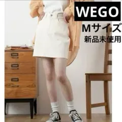WEGO M タイトミニスカート デニム ウィゴー　ホワイト　ジーンズ