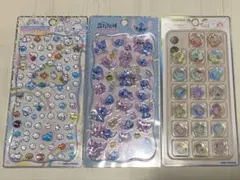 スティッチ その他　立体シール 3シートセット