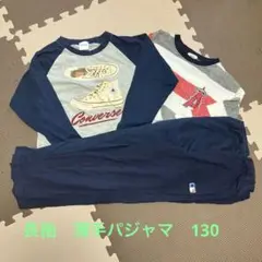 長袖パジャマ　薄手　コンバース エンジェルス2点セット　130