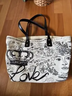Dolce & Gabbana トートバッグ キャンバス ホワイトのサムネイル