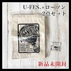 ウーム × ローソン コラボ グッズ ２点セット トートバッグ フレークシール