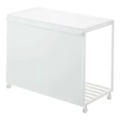 【新品・未使用 】tower 蓋付き目隠し分別ダストワゴン3分別 45Lホワイトのサムネイル