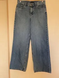 ユニクロワイドストレートジーンズ／サイズ／23（58.5）