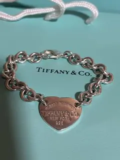 Tiffany ハートタグ ブレスレット ダイヤモンド スターリングシルバー