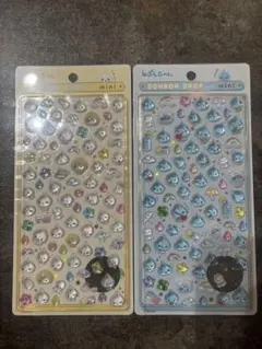 ボンボンドロップシールミニ　しずくちゃん、ミルミルちゃん