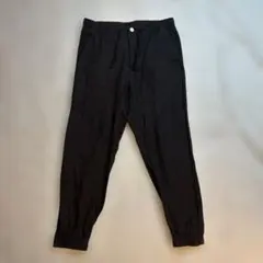 ZARA メンズ リネン ジョガーパンツ（ホワイトボタン）