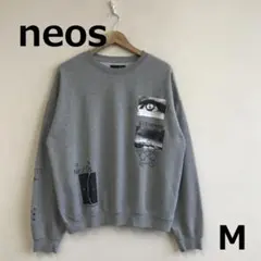 値下　A0617B04【neos】ビッグシルエットプリントスウェットのサムネイル