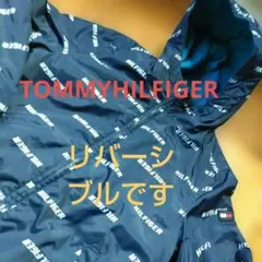トミーフィルフィガージャケット130コートHILFIGER ダウンジャンパー紺