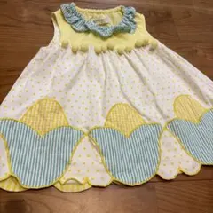 BABY CHEER ワンピース ドット柄 とうもろこし　コーンのサムネイル