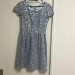 ミッシュマッシュ　ワンピース　花柄　レース　半袖
