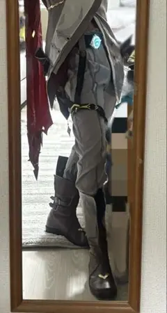 コスプレ衣装 原神 タルタリヤ ブーツ 靴 ブラウン
