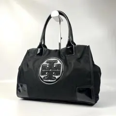美品 トリーバーチ エラ トートバッグ ナイロン ブラック 肩掛け 大容量 軽量のサムネイル