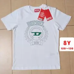 【新品】DIESEL 半袖 Tシャツ ディーゼル 白 ロゴプリント8Y