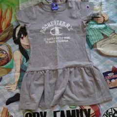 Champion 半袖ワンピース グレー