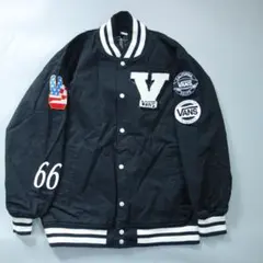 お*す様 1467 ヴァンズ VANZ スタジャン ブルゾン メンズ LL 黒のサムネイル