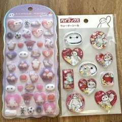 正規品 コットンパフィ ベイマックス ディズニー ウォーターシール ２枚 シール