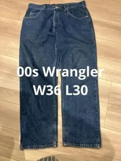 00s Wrangler ラングラー ブルーデニム パンツ W36 L30