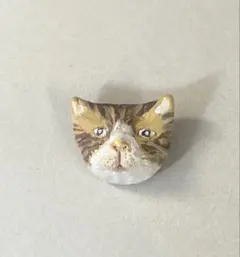 ハンドメイド ブローチ 猫