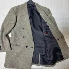 ALAIN DELON PARIS ヘリンボーン ツイードジャケット