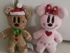 即購入 当日発送 ディズニー クリスマス リルリンリン ぬいぐるみ 2점 세트