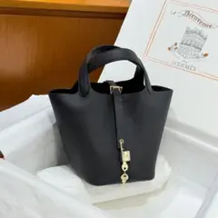 HERMES ピコタンロック ブラック ハンドバッグ