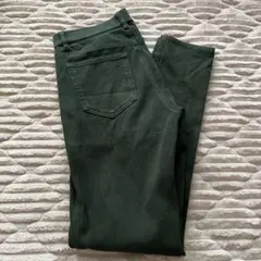 【匿名配送】ユニクロ UNIQLO パンツ ズボン 緑 レディース Ｓ