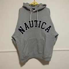 NAUTICA グレー オーバーサイズ パーカーのサムネイル