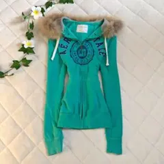 ❤️激レア　y2k エアロポステール ファージップパーカー 平成ギャル 海外ガール