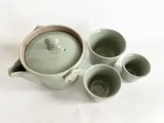 【美品】高級中国茶器 青磁器 コンパクト 旅行持ち運び