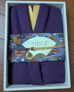 紫色 風呂敷 袱紗セット 約70×70cm