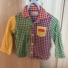 ミニハウス カラフルチェックシャツ 80cm