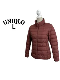 UNIQLO えんじ色 ウルトラライトダウンジャケット Lサイズ