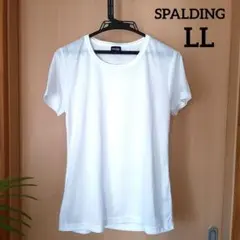 美品♪ SPALDING レディース 速乾性 Tシャツ 白 吸湿速乾 2Lのサムネイル