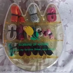 リボンセット 多色 無地・チェック柄+かわいい容器