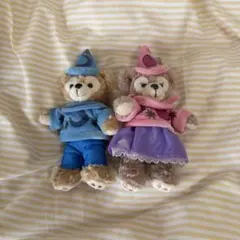 ダッフィー シェリーメイ ぬいぐるみバッジ セット
