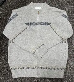 クロコダイル　crocodile ニット　ジップ付き