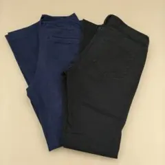 GU ジーユー　ネイビー・ブラック パンツ　2枚セット　Mサイズ　67