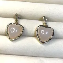 ハート型ピンクピアス　可愛い　お洒落　個性的　カジュアル　新品　未使用