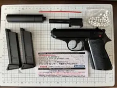 チ*ー様 マルゼン ワルサーPPK CLASSSIC 金属バレル　サイレンサー付 チ*ー様 マルゼン ワルサーPPK CLASSSIC 金属バレル サイレンサー付