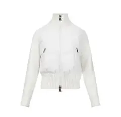 ホワイトニットダウンブルゾン