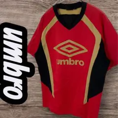 umbro　スポーツウェア　Tシャツ　トップス　半袖　メンズ　S　赤