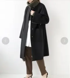 美品【JOURNALSTANDARDrelume】ウールジップスリットコート