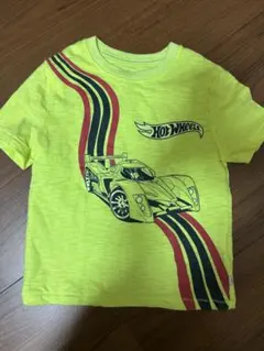 Hot Wheels 蛍光イエロー Tシャツ 110✳︎お値下げ中