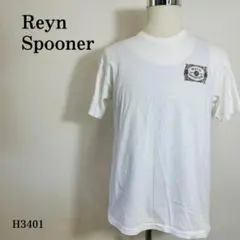 レインスプーナー Tシャツ バックプリント ヴィンテージ風ロゴ M ホワイト系
