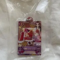 アイカツプリパラ　誰でもアクリルチャーム1　藤原みやび　牡丹柄ヘブンリートップス