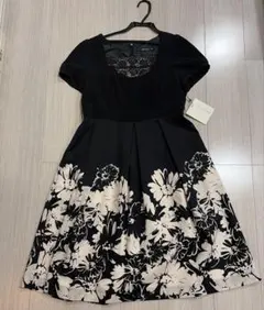 BRIGITTE 黒白フラワードレス サイズ11