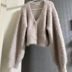 earth music&ecology ミックスカラーラメニットカーディガン