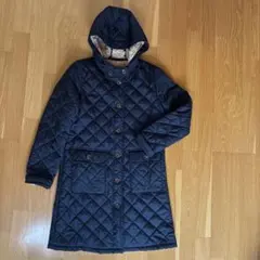 BEAMS HEART ネイビー キルティングジャケット　キルティングコート